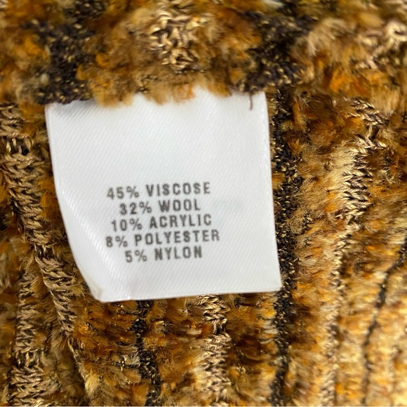 St. John Gold and Brown Textured Coat - Picture 9 of 10